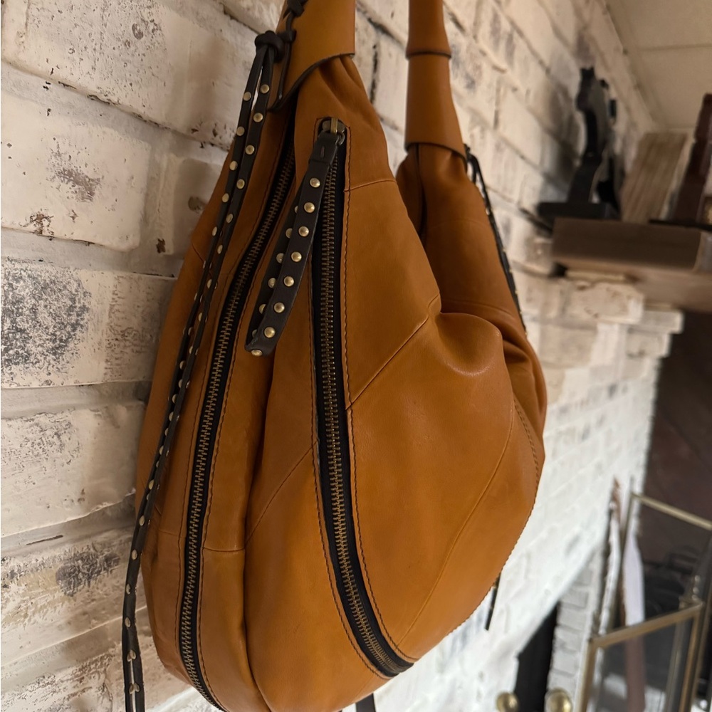 OrYany tan leather hobo bag